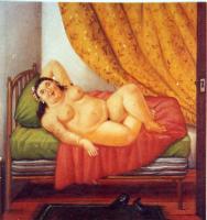 Botero, Fernando - Abstract oil painting.